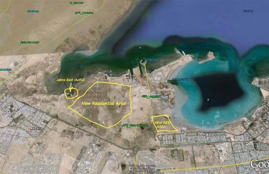 Jahra East Outfall in August 2008